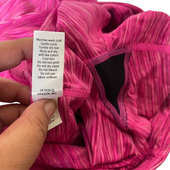 Athleta Chaturanga Space Dye Capri Pants Pink Size Medium - Picture 10 of 11